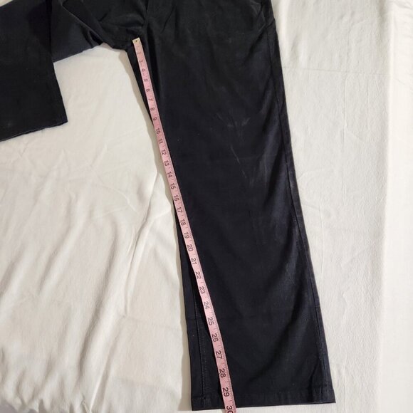 English Laundry Men's Size 38x30 Black 5 Pocket Straight Fit Cotton Blend Pants - Picture 14 of 15